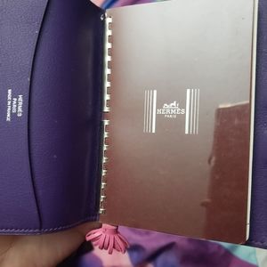 Hermes purple agenda with box